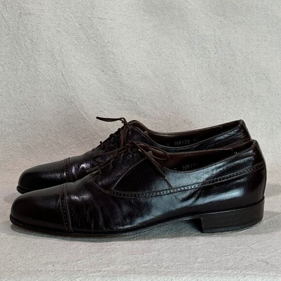 Vintage Florsheim Cap Toe Oxfords Mens Size 10D - Picture 4 of 16